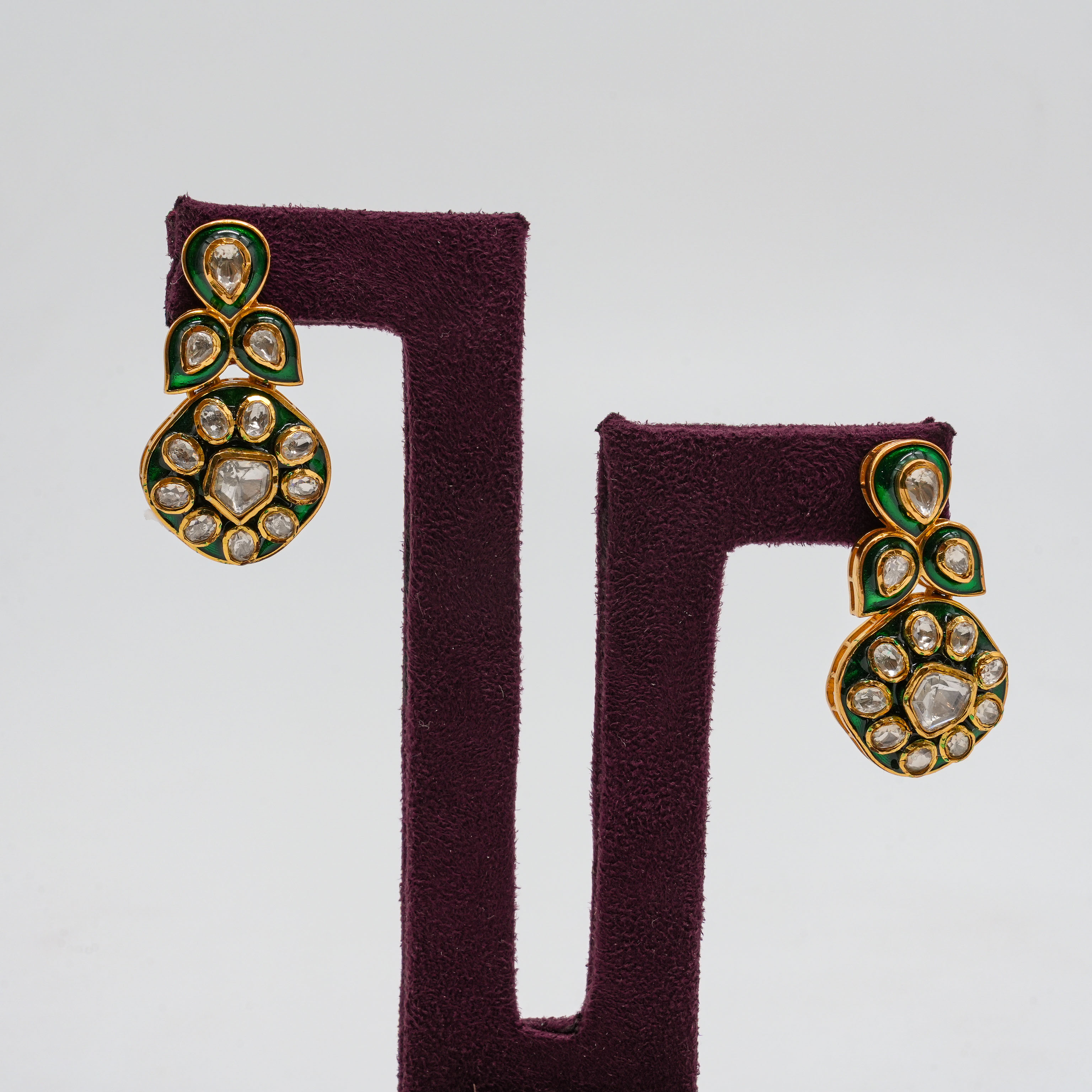 Emerald Kundan Necklace Set