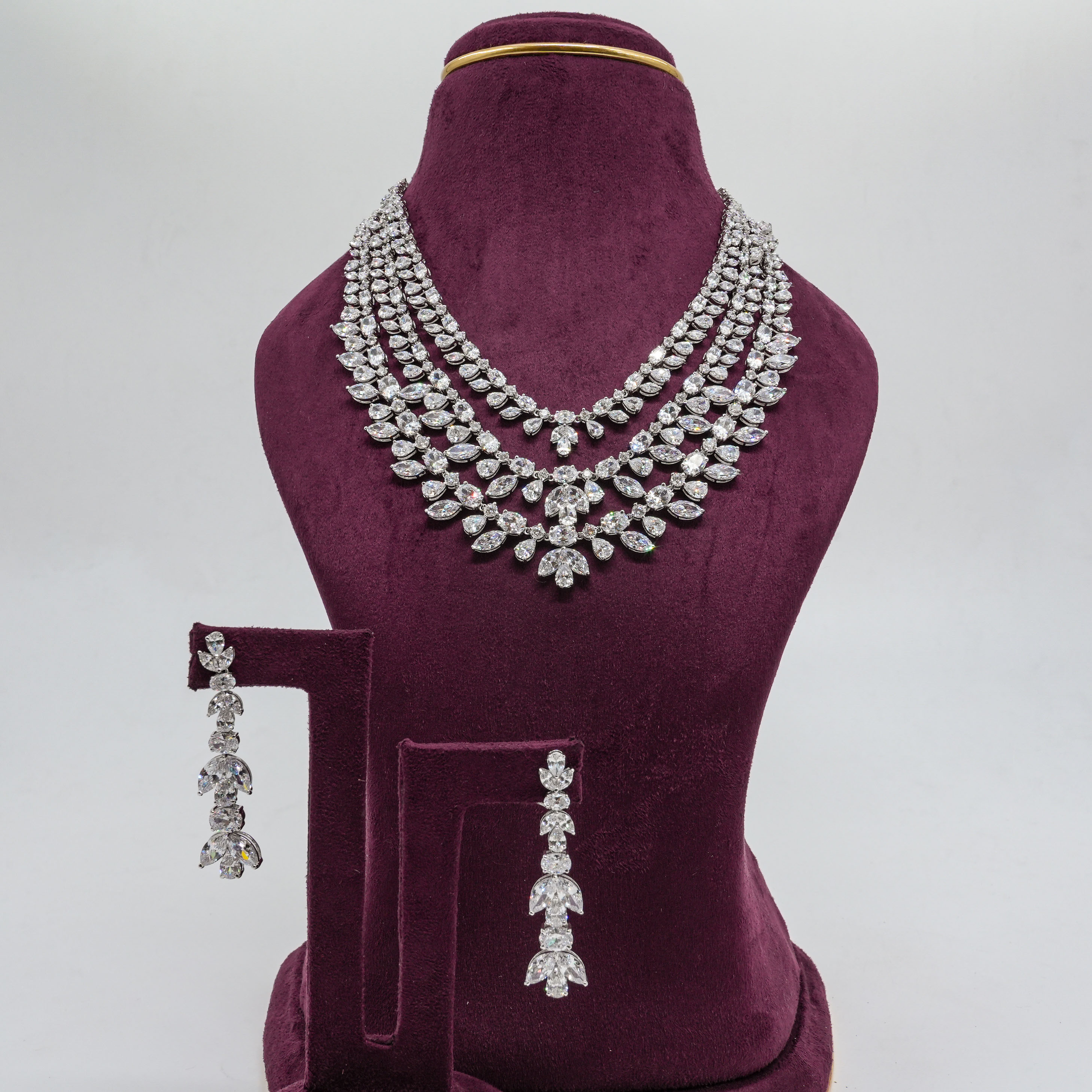 Layered Marquise Diamond Necklace