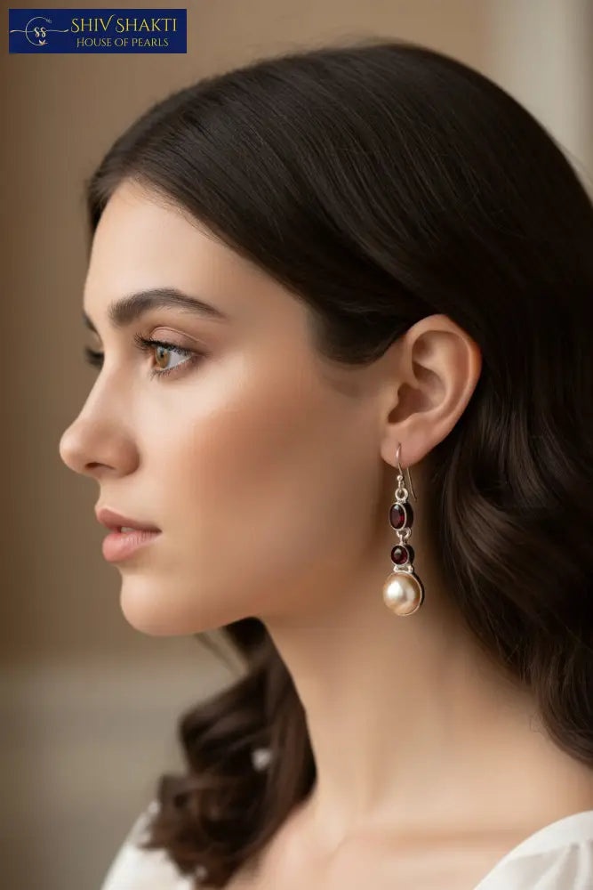 Shiv Shakti Pearls - Nyra Silver Drops