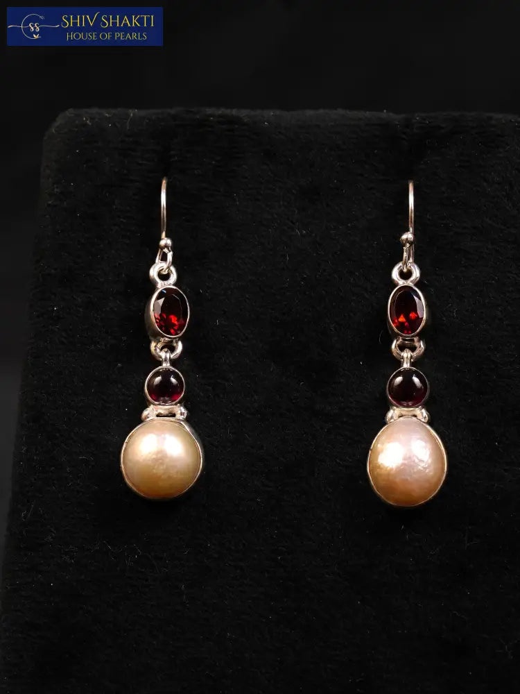 Shiv Shakti Pearls - Nyra Silver Drops