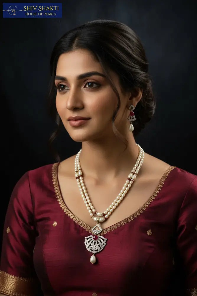 2 Line Beautiful CZ Necklace