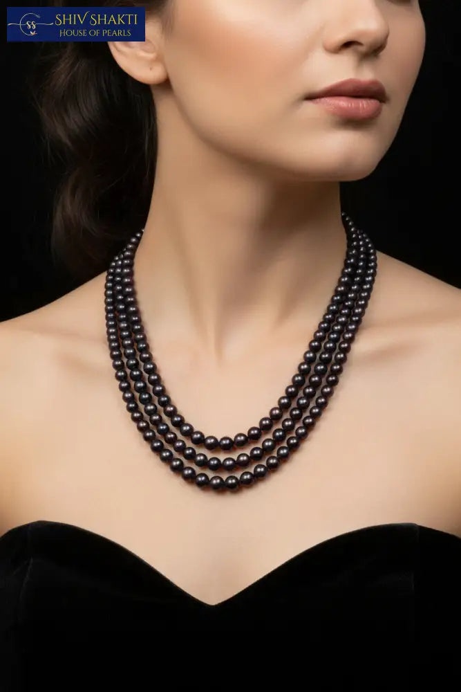 3 Line Black Pearl Grace