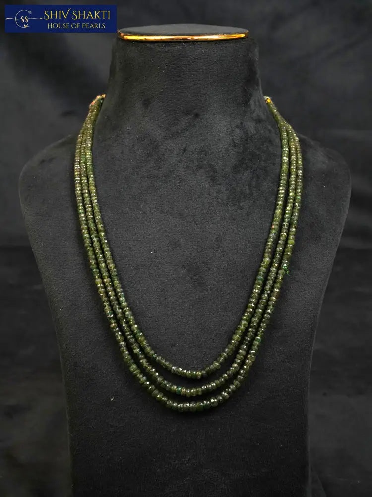 Shiv Shakti Pearls - 3 line Emerald Elegance
