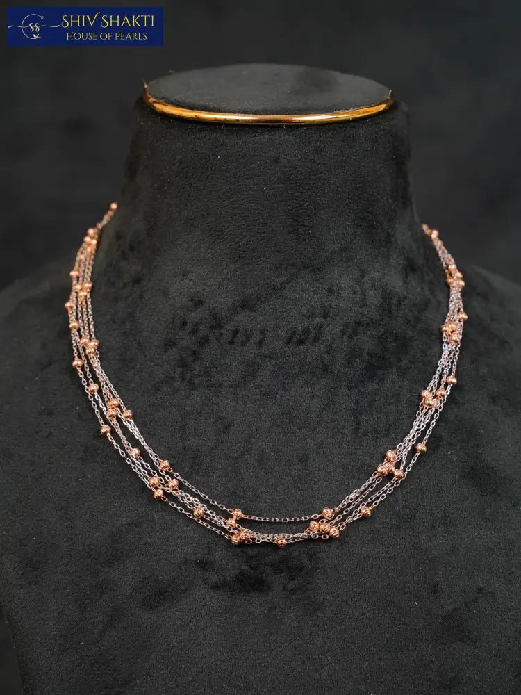 Shiv Shakti Pearls - 5 Line Pure Silver Elegance