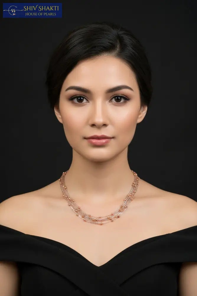 Shiv Shakti Pearls - 5 Line Pure Silver Elegance