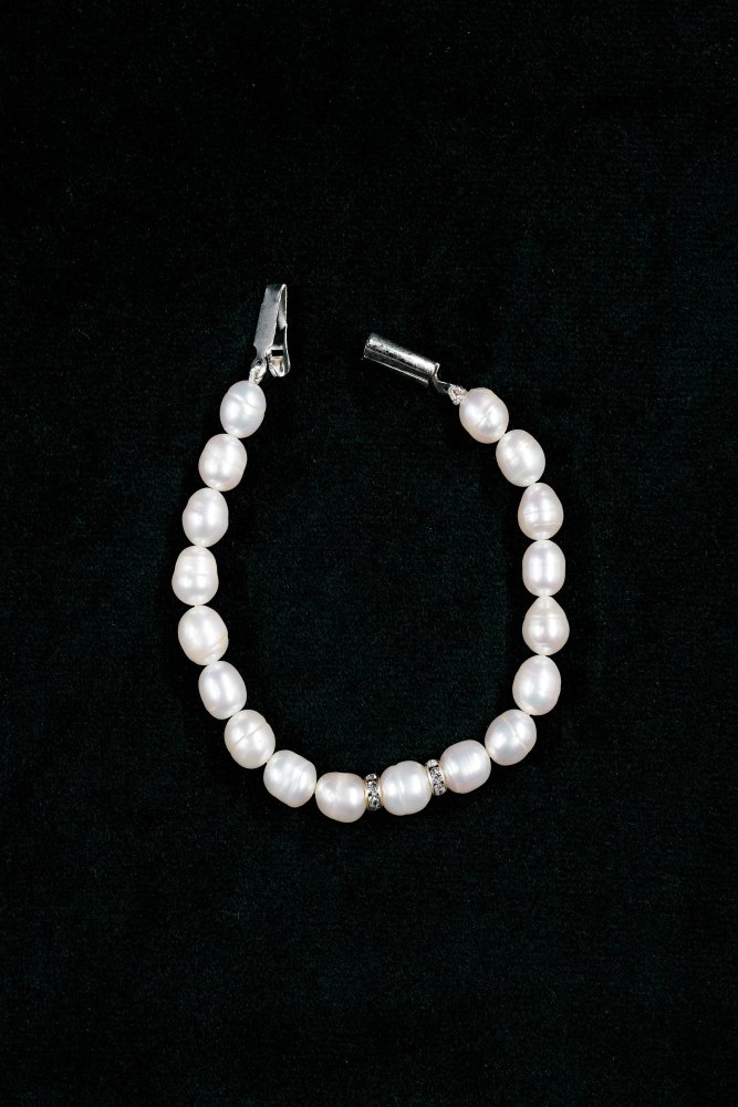 Pearl Sterling Silver Bracelet
