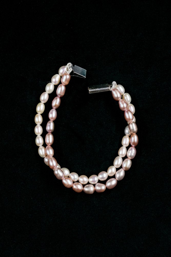 Double Line Pearl Bracelet