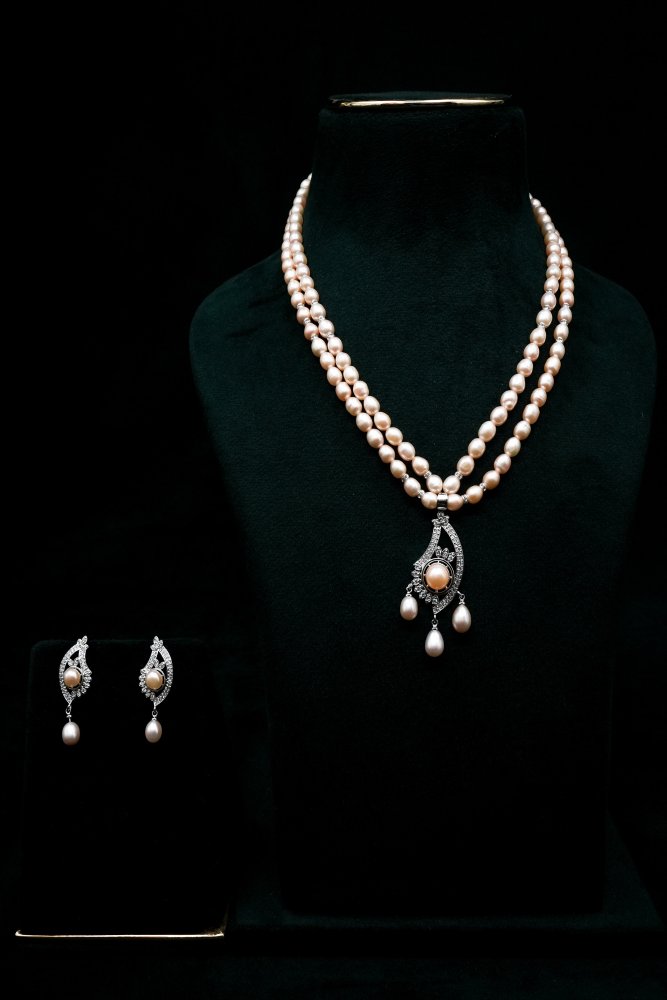 Pearl Drop Necklace Set