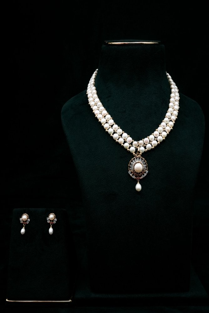 Pearl Necklace Set
