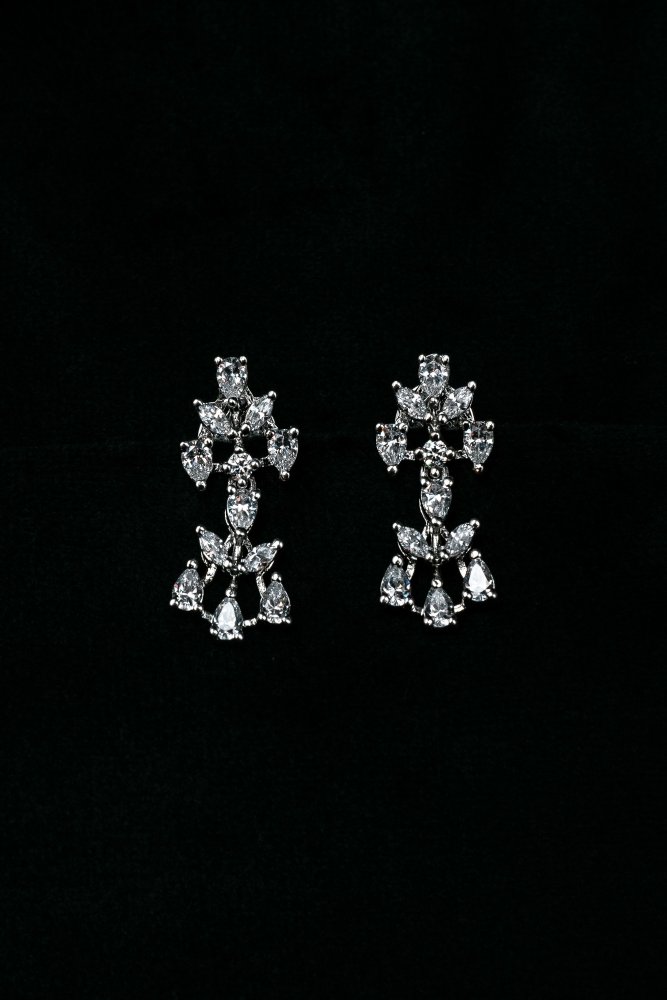 Silver CZ Pendant Set