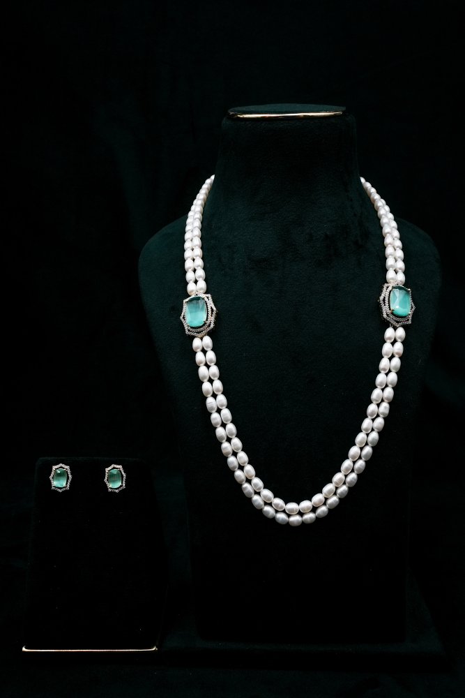 Pearl Emerald Necklace