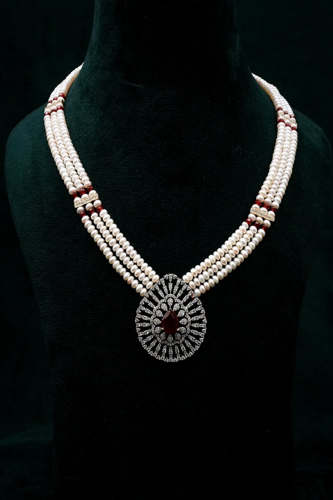 Pearl and Ruby Necklace