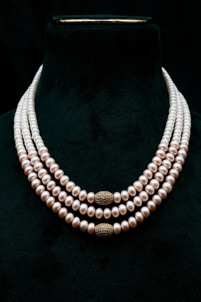 Triple Layer Pearl Necklace