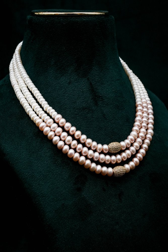 Triple Layer Pearl Necklace