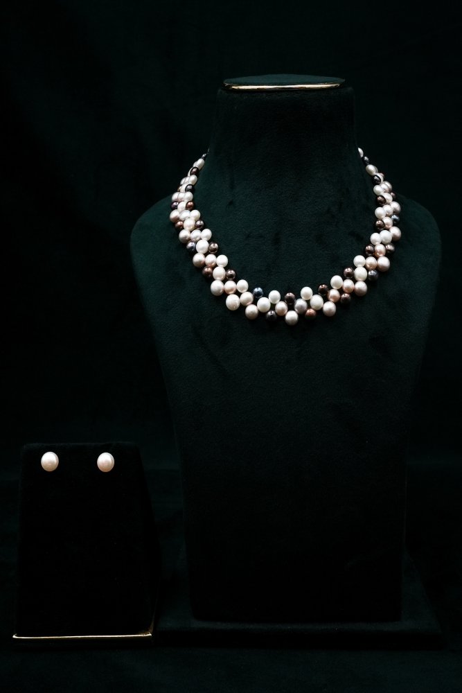 Pearl Button Necklace