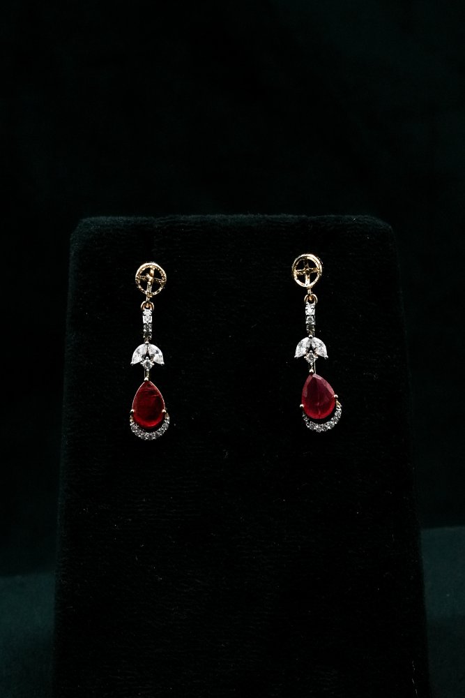 Ruby Pearl Necklace Set