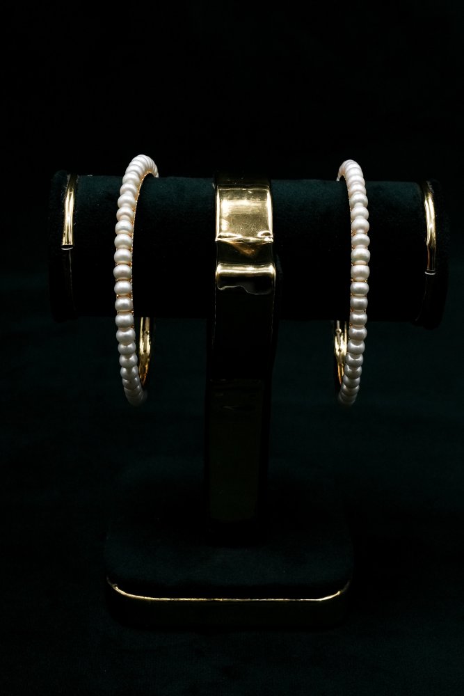 Pearl Gold Bangle