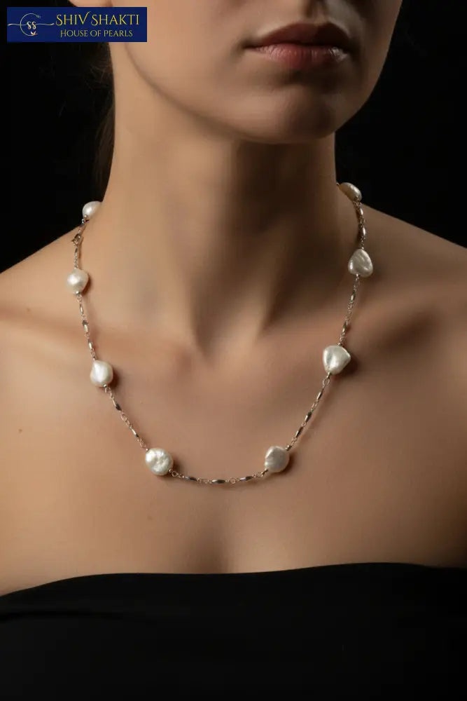 Baroque Pearl in sterling silver