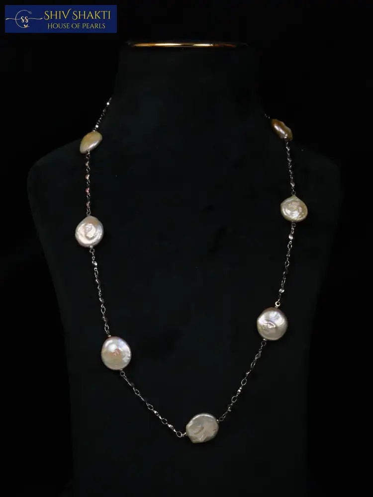 Shiv Shakti Pearls - Big Coin Pearl Mala