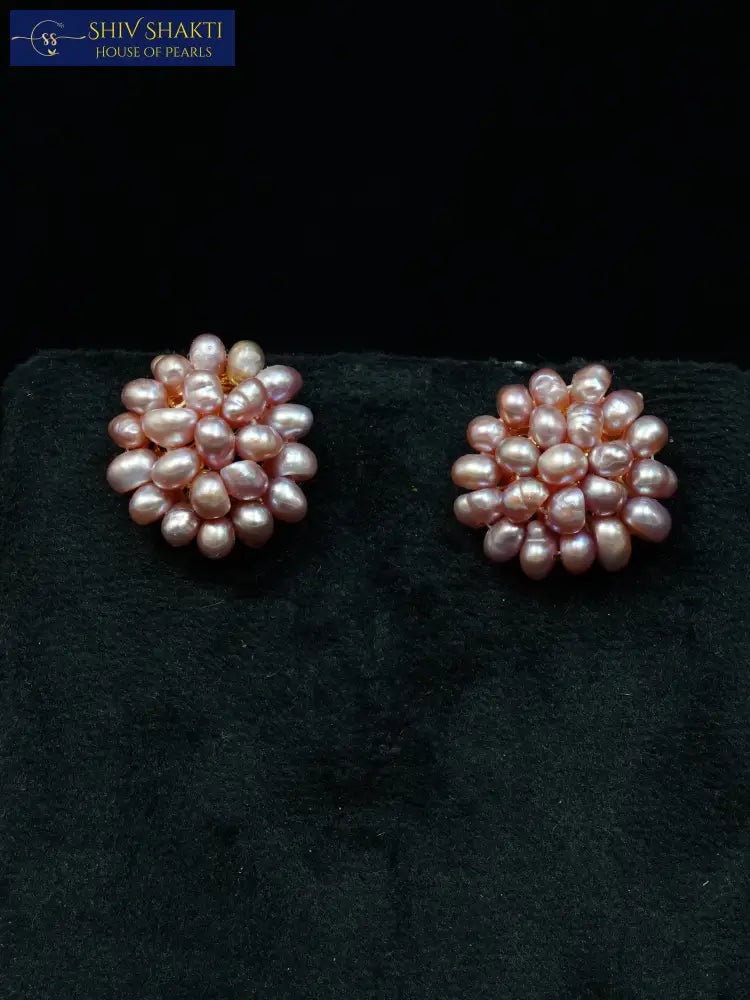 blush bloom studs