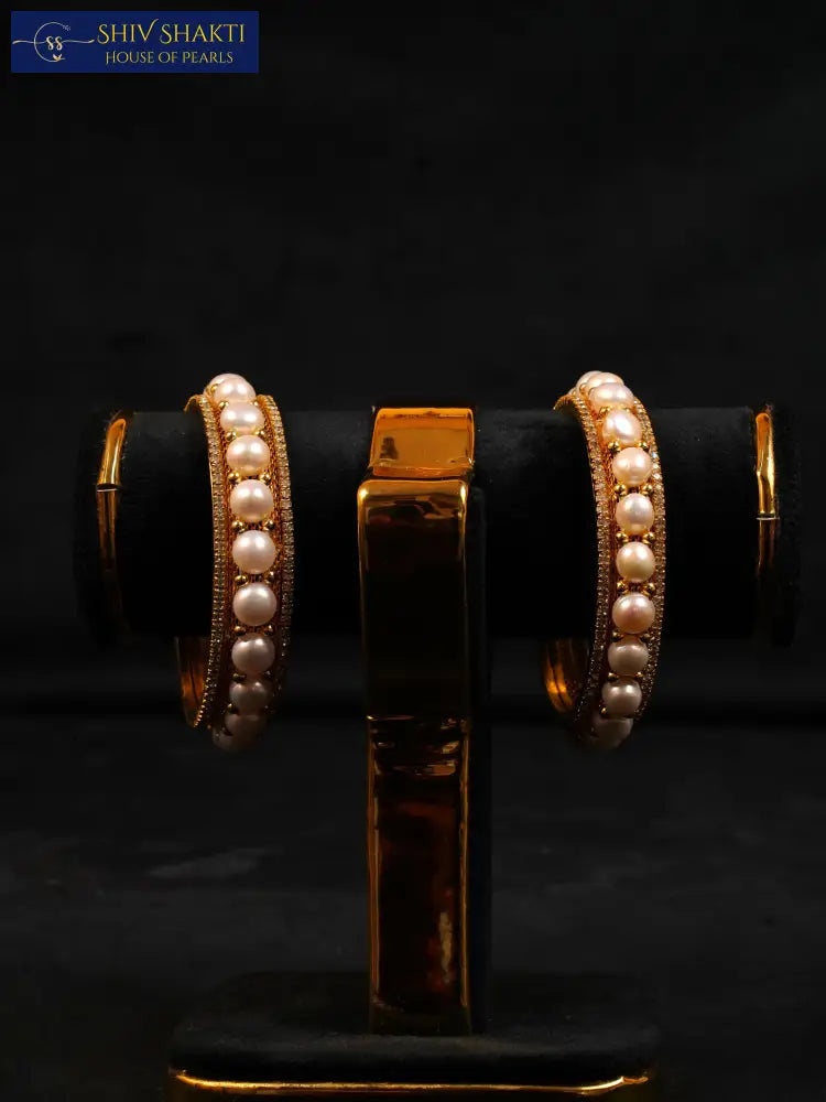 Shiv Shakti Pearls - Button Pearl With CZ