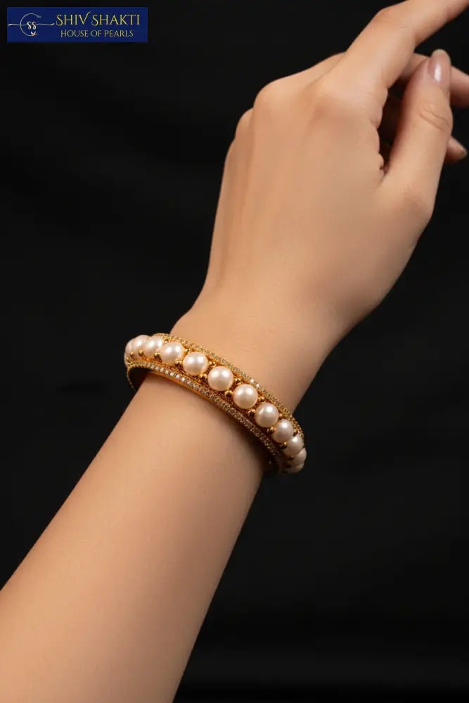 Button Pearl With CZ