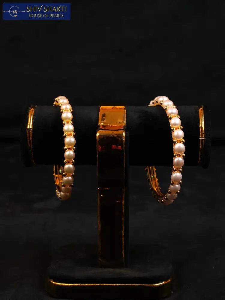 Shiv Shakti Pearls - Classic Button Bangle