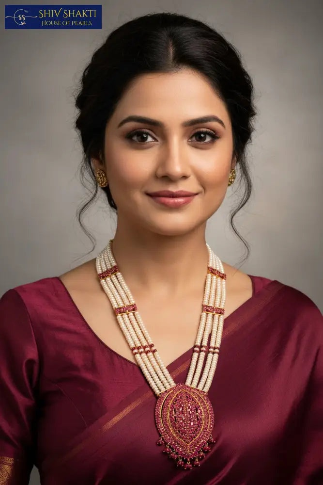 Shiv Shakti Pearls - Classic Real Ruby