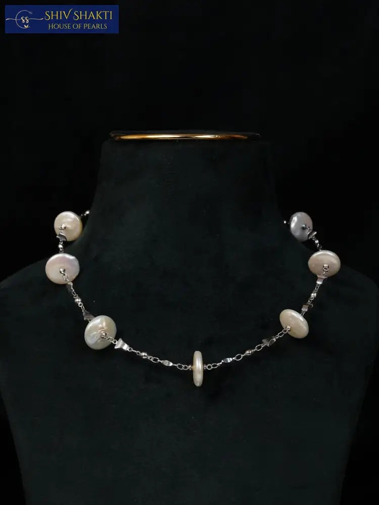 Shiv Shakti Pearls - Coin Pearl Mala