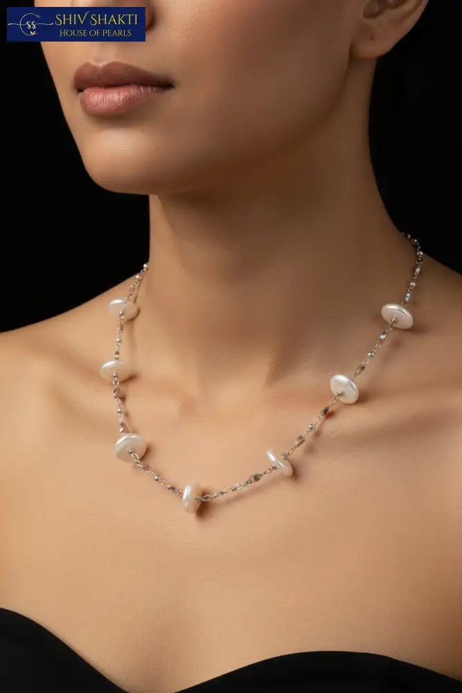 Shiv Shakti Pearls - Coin Pearl Mala