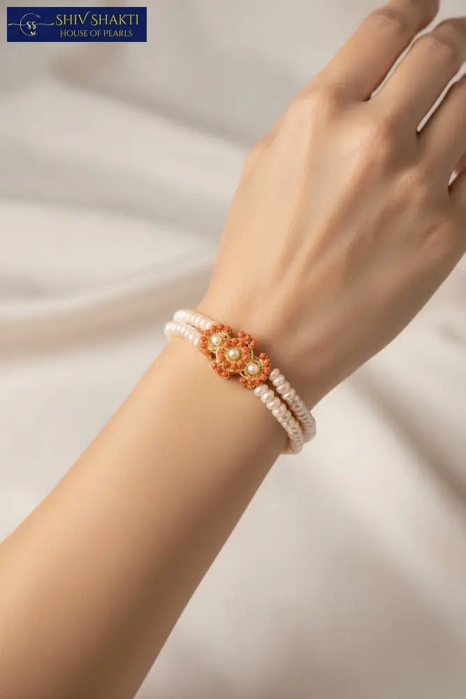Coral pearl Bracelet