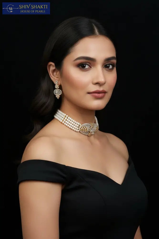 Couture Oval Pearl Choker