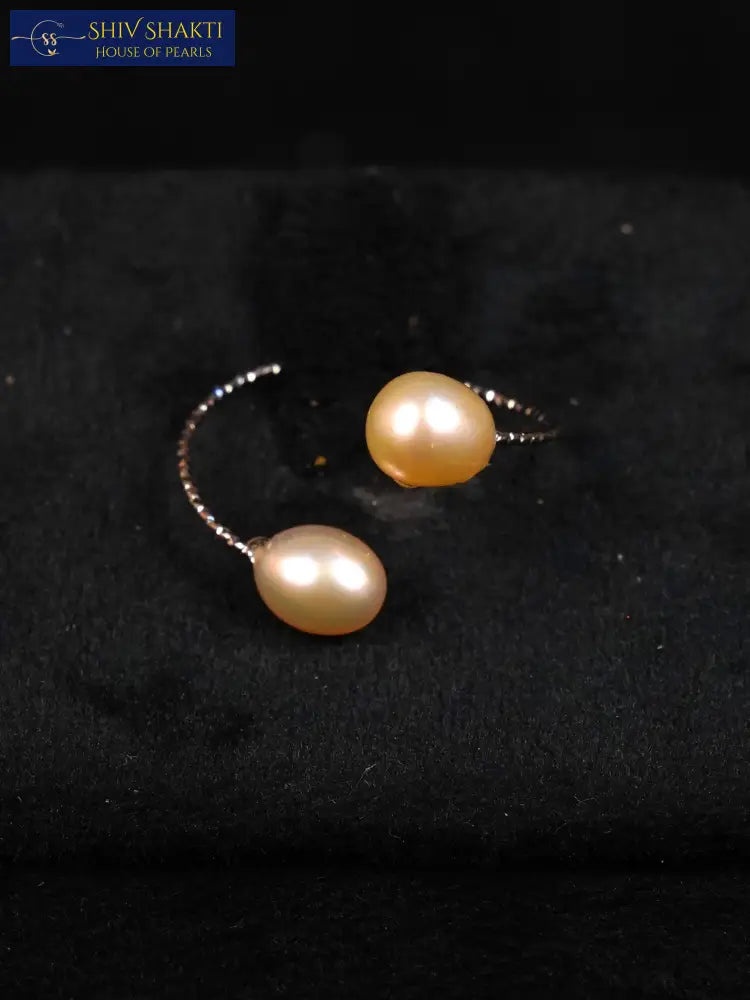 Shiv Shakti Pearls - Delicate Bond Pearl Ring Adjustable