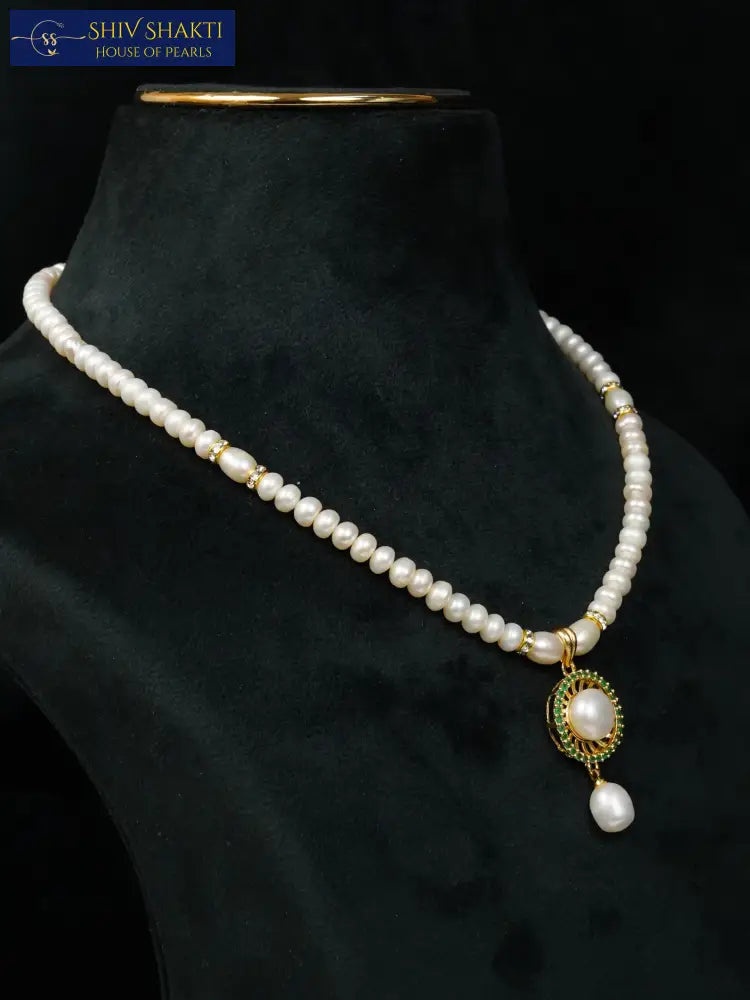 Shiv Shakti Pearls - Elegant Single line Pearl