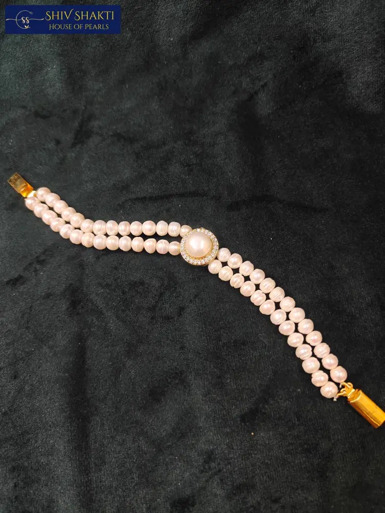 Shiv Shakti Pearls - Elegant stone Bracelet