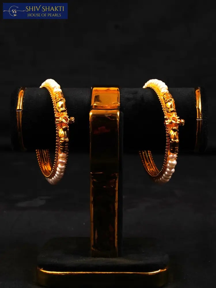 Shiv Shakti Pearls - Elephant Design Kada