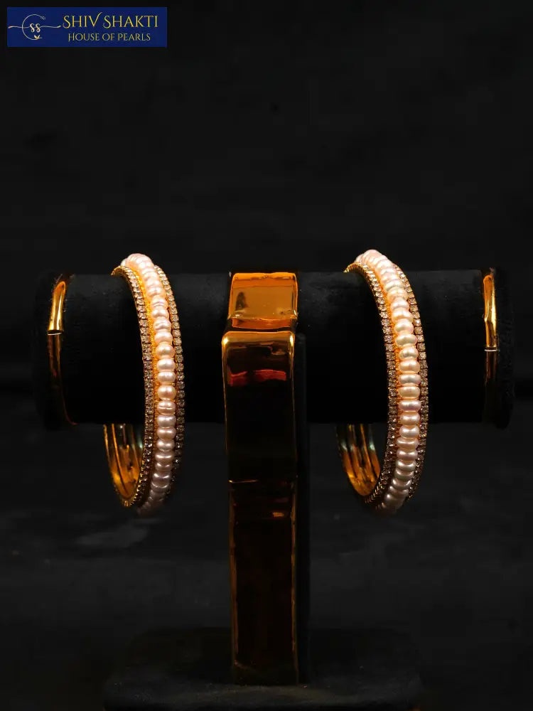 Shiv Shakti Pearls - Flat Pearl With CZ