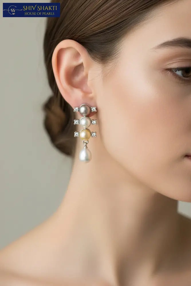 Gemstone Drop Earrings