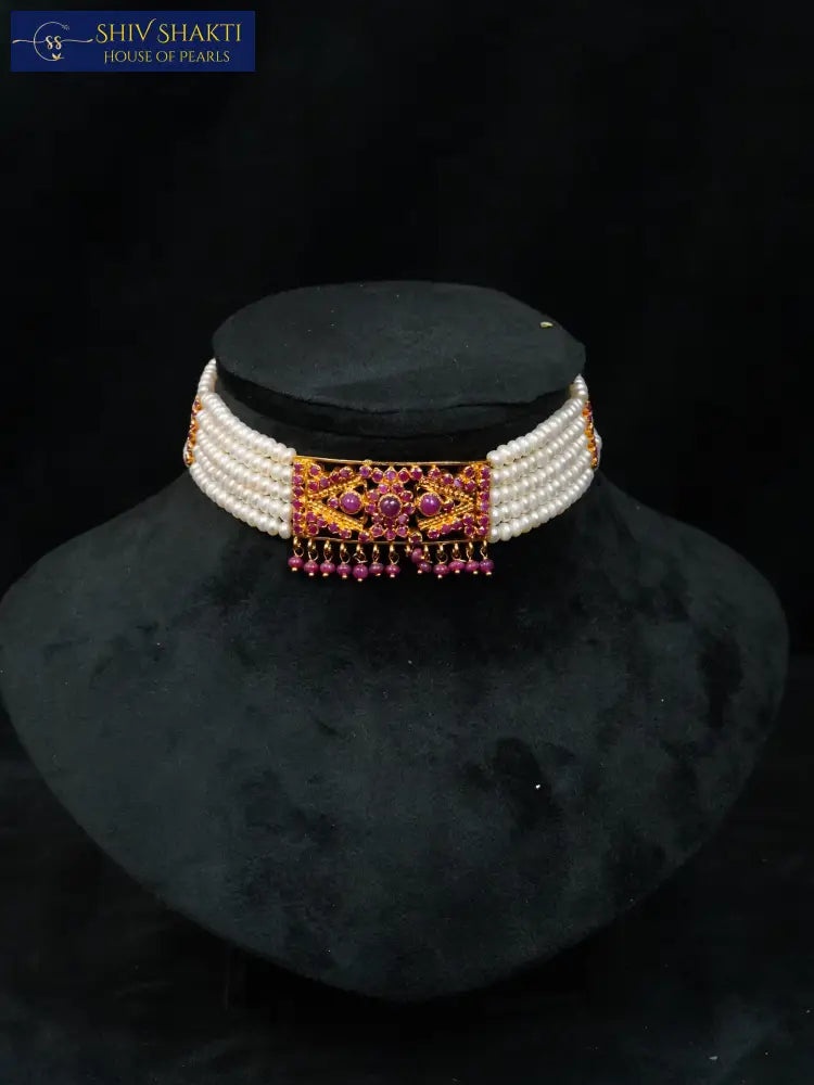 Shiv Shakti Pearls - Impeccable Pearl Choker