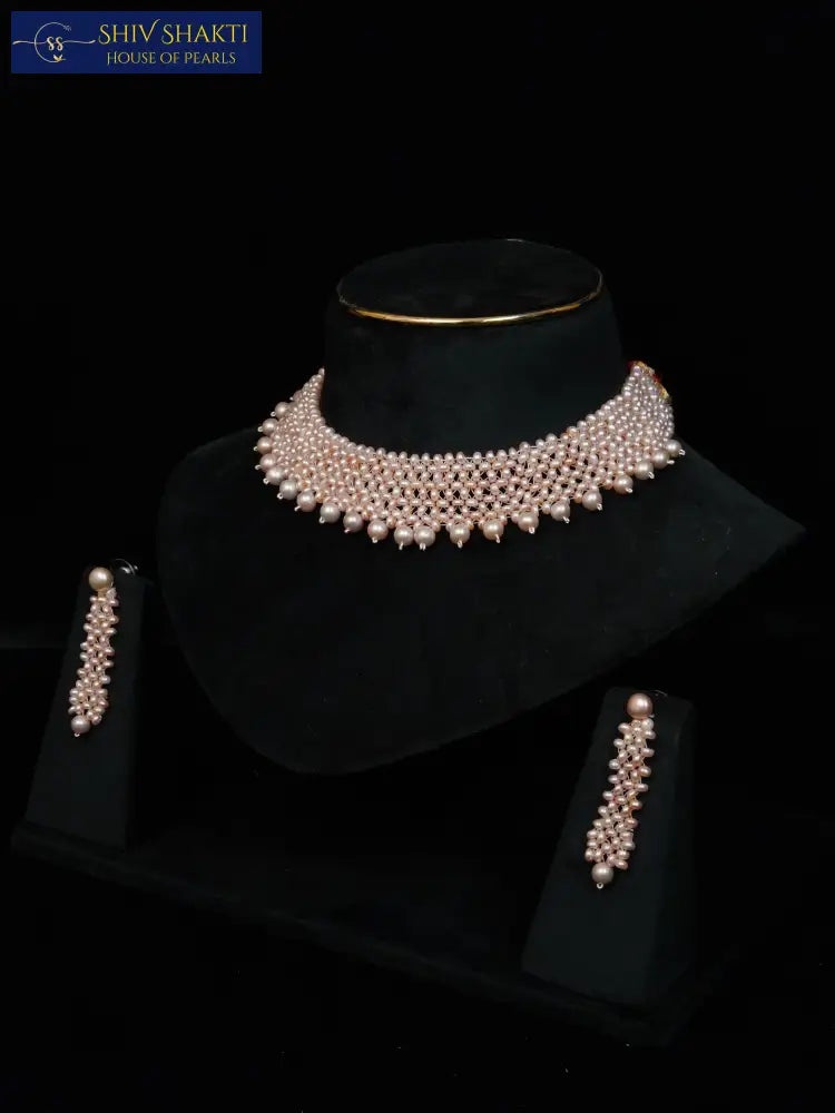 Shiv Shakti Pearls - Jali Choker Grace