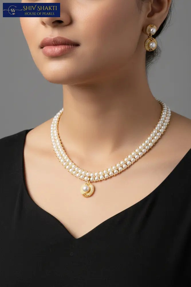Shiv Shakti Pearls - La Perla Classic Necklace
