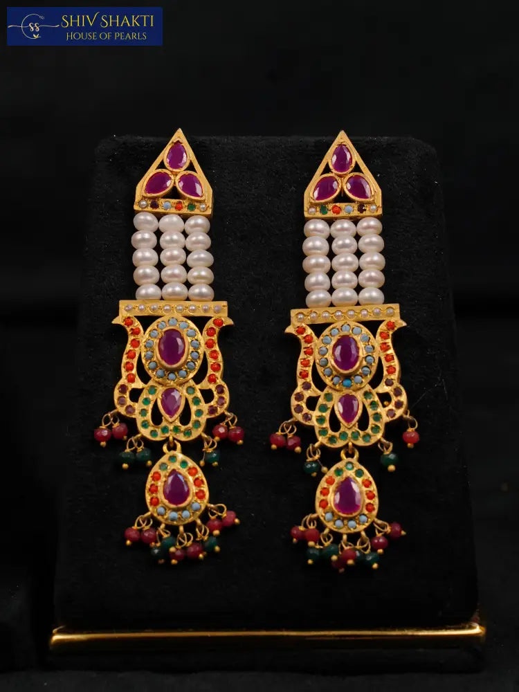 Shiv Shakti Pearls - Navratna Rani Haar