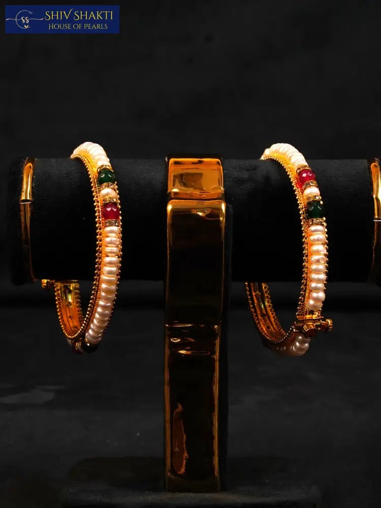 Shiv Shakti Pearls - Onyx Stone with Pearls