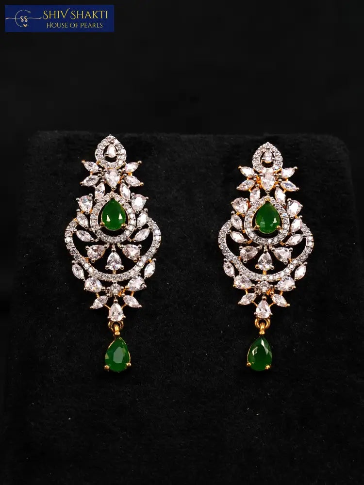 Shiv Shakti Pearls - Onyx with CZ Stone