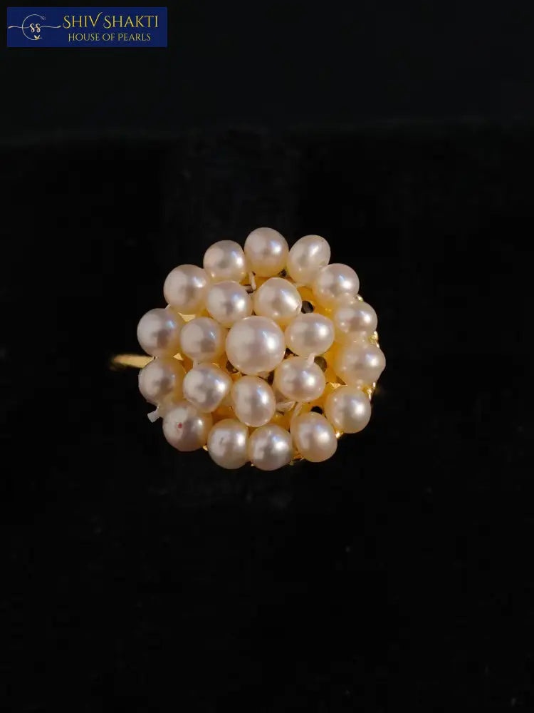 Shiv Shakti Pearls - Pearl Duppa Ring