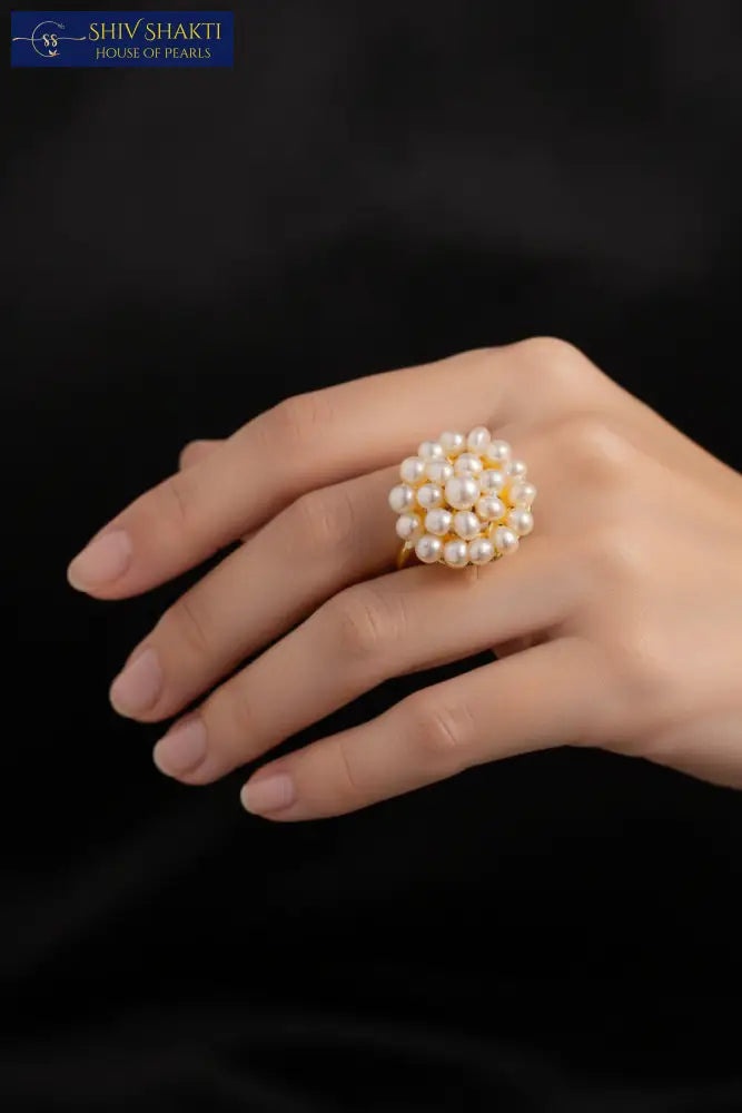 Shiv Shakti Pearls - Pearl Duppa Ring