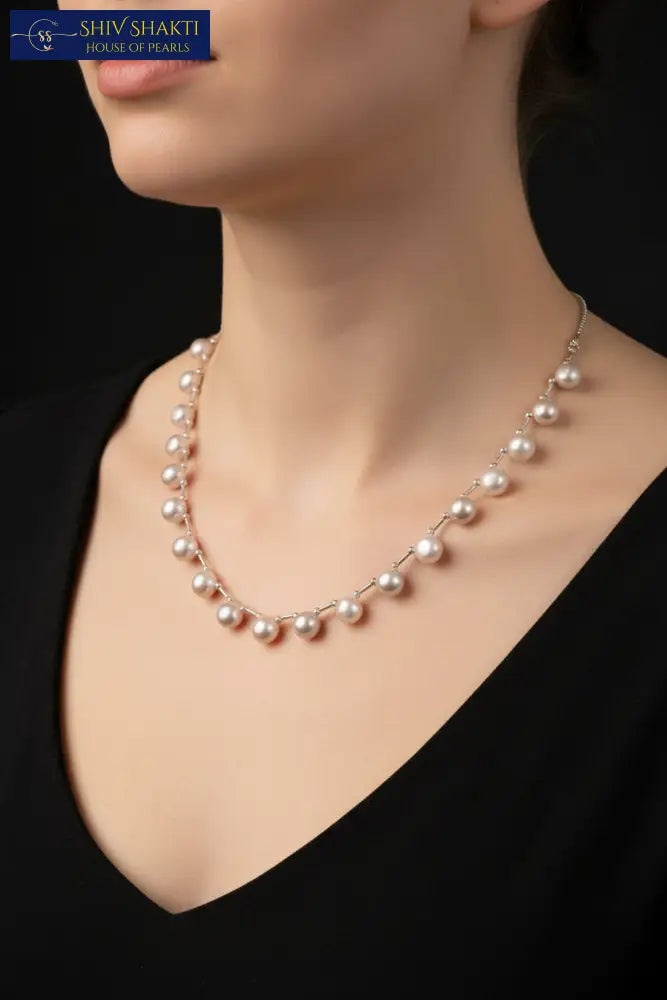 Shiv Shakti Pearls - Pearl Masterpiece in peach