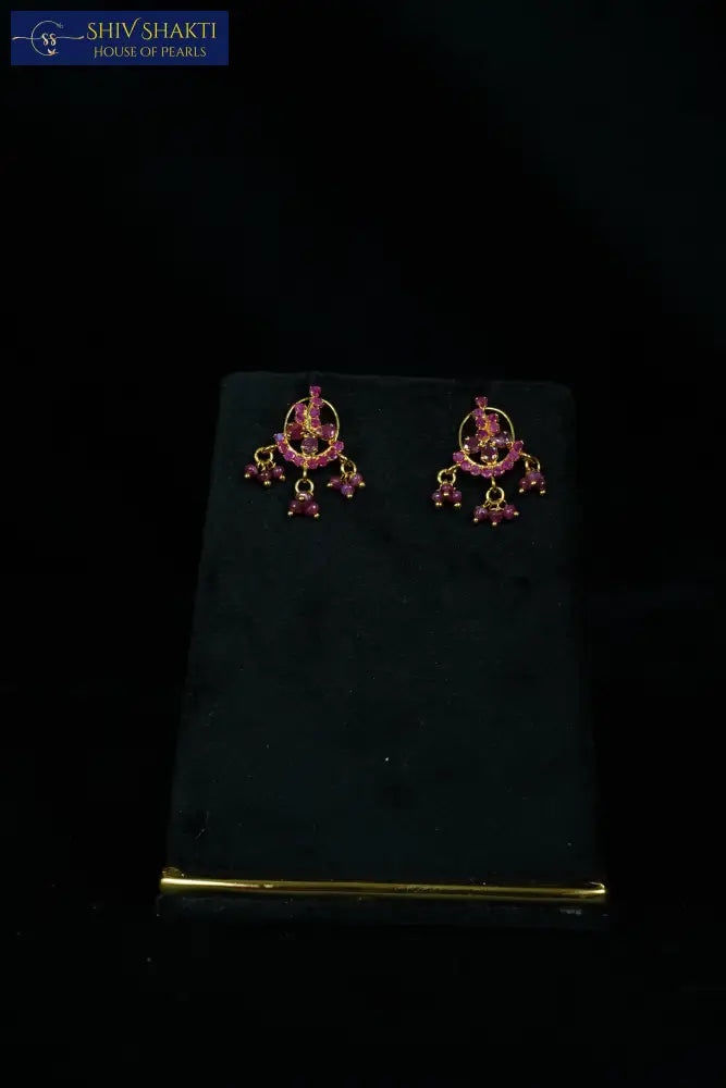 Shiv Shakti Pearls - Real Ruby Pearl Necklace