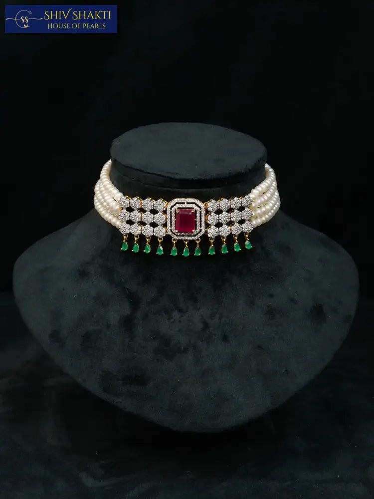 Shiv Shakti Pearls - Regal Pearl Choker