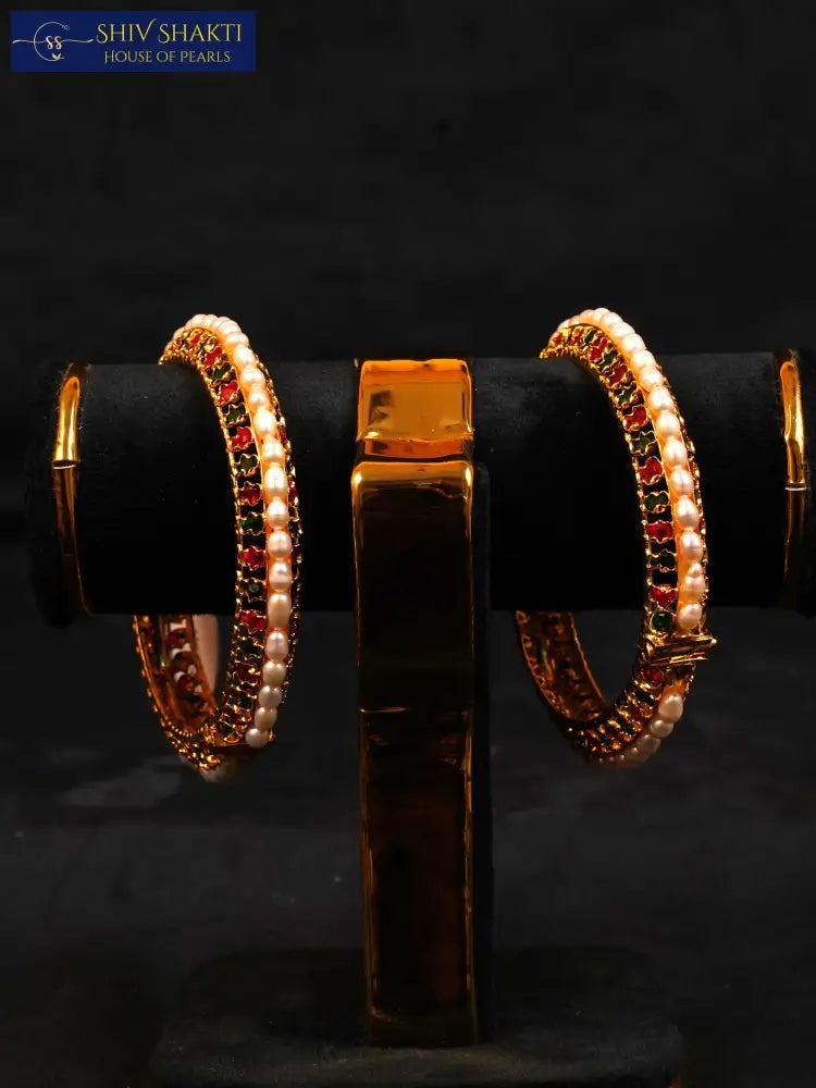 Shiv Shakti Pearls - Rice Pearl with CZ Stone